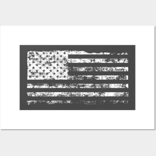 Grunge flag of USA Posters and Art